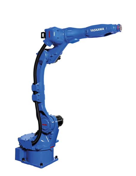 blauer yaskawa Knickarmroboter mit 6-Achsen